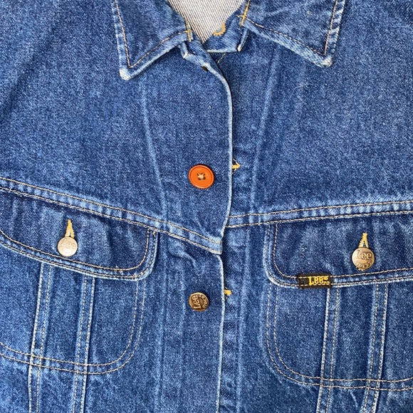 WOMENS LEE RIDERS DENIM JACKET SZ 1X EMBELLISHED BEAUTIFUL - Picture 4 of 5